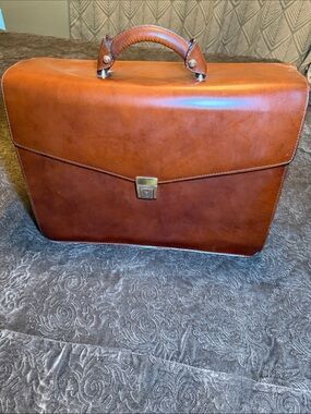 pratesi firenze vintage briefcase Classic Leather Briefcase - Brown from 1959